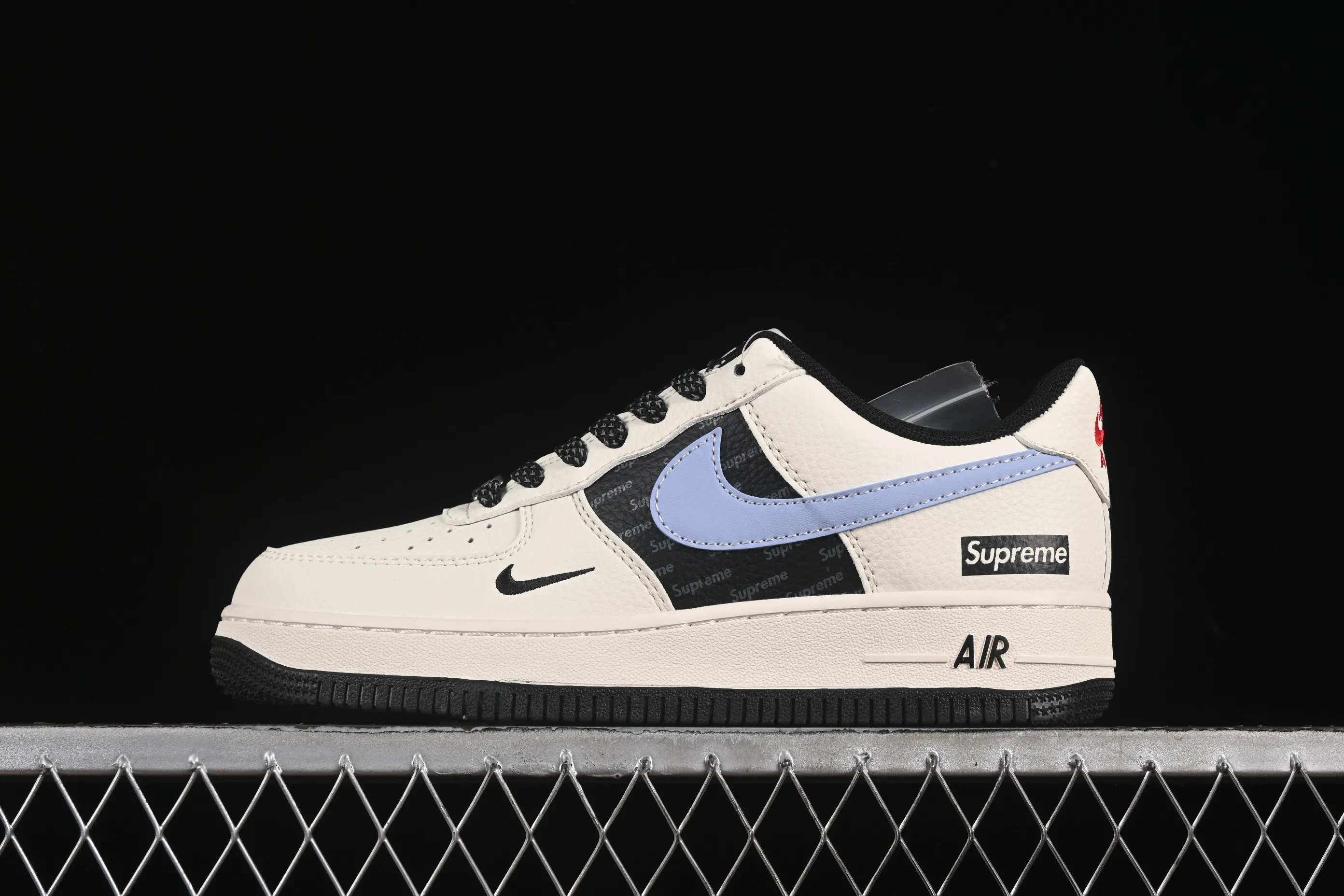 All categories Nk Air Force 1 Air Force series Nk Air Force 1 Low Air Force low top Nike Air Force 1'07 Low Supreme co-branded beige blue gray English Air Force 1 low top casual sneakers ZH2598-311